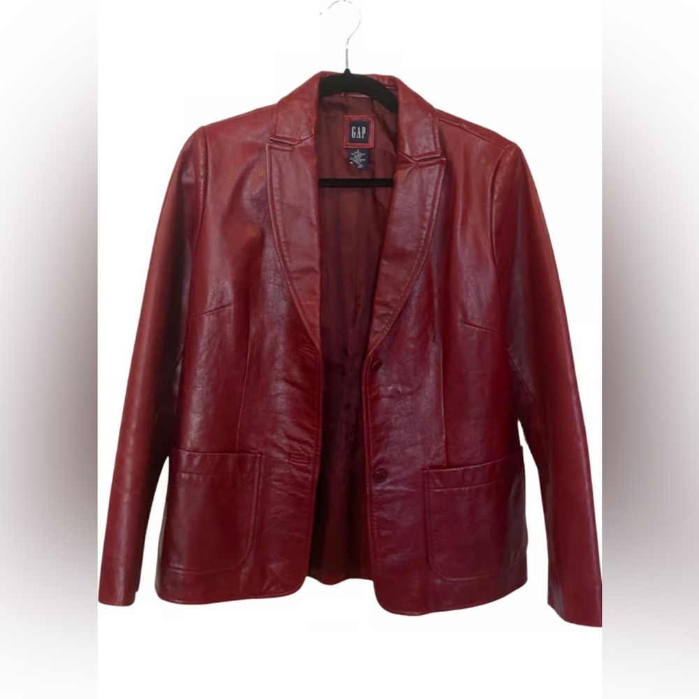 Vintage GAP 100% Leather Blazer